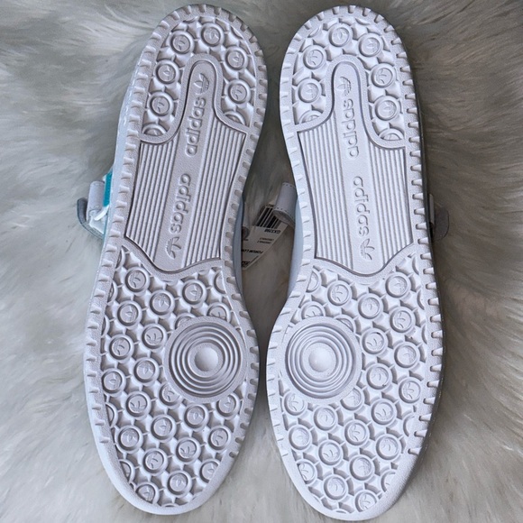 New Adidas Forum Low Cloud White Pulse Aqua GX3398 Men's Sneakers Shoes SIZE 11 - Picture 16 of 16